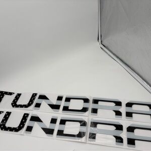 Black and White Tundra Letter Decals new